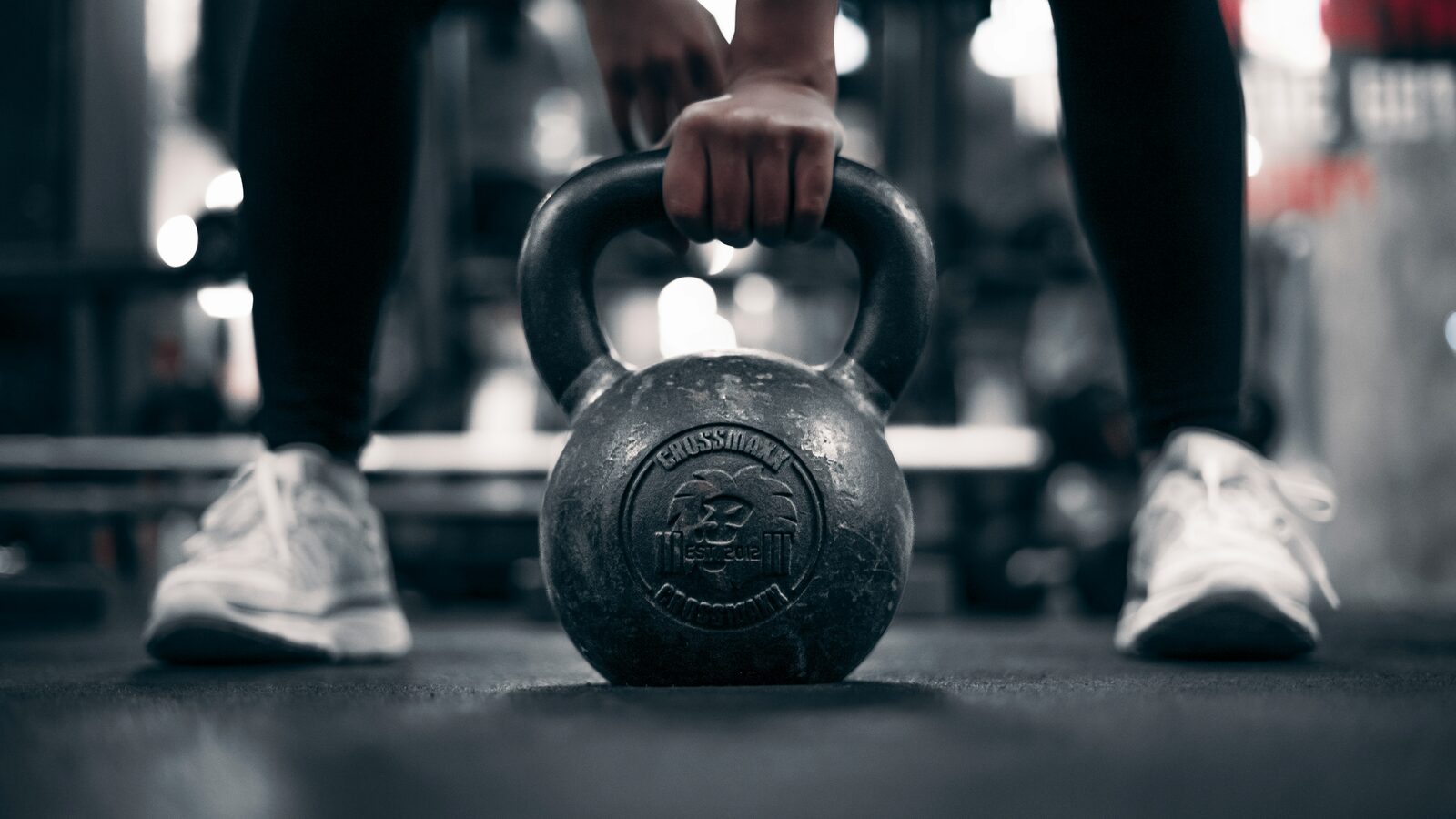 Kettlebell auf dem Boden